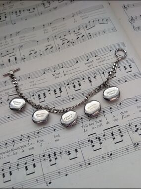 Cerruti Sterling Silver Charm Bracelet with Inspiration Charms